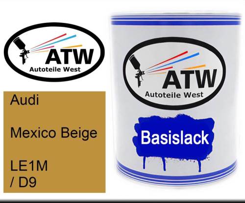 Audi, Mexico Beige, LE1M / D9: 1L Lackdose, von ATW Autoteile West.